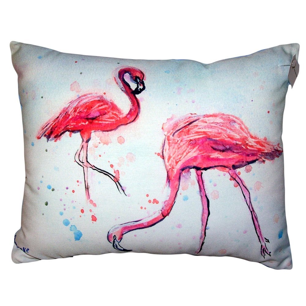 16 x 20 in. Funky Flamingos No Cord Pillow