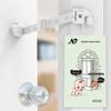 Neobay Child Proof Door Lock & Adjustable Cat Door Latch, No Need for Interior Cat Door, Keeps Toddler Out of Litter Box, No-Drill Door Locks for Kids Safety, Easy Adult Access view 1