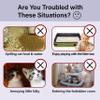 Neobay Child Proof Door Lock & Adjustable Cat Door Latch, No Need for Interior Cat Door, Keeps Toddler Out of Litter Box, No-Drill Door Locks for Kids Safety, Easy Adult Access view 2