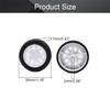 Bettomshin 4Pcs 32mm Dia 2 Inner Hole Dia 8mm Thick Plastic RC Car Wheel White and Black view 2