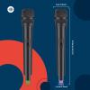 Flutesan 2 Pcs Christmas Microphone Prop Gift Toy for Kids Plastic Fake Microphone Pretend Fun Stage Christmas Cosplay Costume Karaoke Props Birthday Party Favors, 10.4 Inch view 2