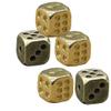 5Pcs Pure Copper dice Fancy 6 Sided dice Brass dice Unique 6 Sided dice Simple Small dicesdnd Stuff Board Game Antique dice Retro dice dice Silver dice d6 Vintage Accessories view 1