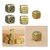 5Pcs Pure Copper dice Fancy 6 Sided dice Brass dice Unique 6 Sided dice Simple Small dicesdnd Stuff Board Game Antique dice Retro dice dice Silver dice d6 Vintage Accessories view 2