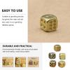 5Pcs Pure Copper dice Fancy 6 Sided dice Brass dice Unique 6 Sided dice Simple Small dicesdnd Stuff Board Game Antique dice Retro dice dice Silver dice d6 Vintage Accessories view 3
