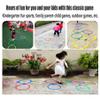 Hop Floor Game Hopscotch Ring Game, Kids Balance Coordination Training Set - 10 Rings 10 Snaps, Home Kindergarten Educational Toys (Size : 28cm/11in) view 4