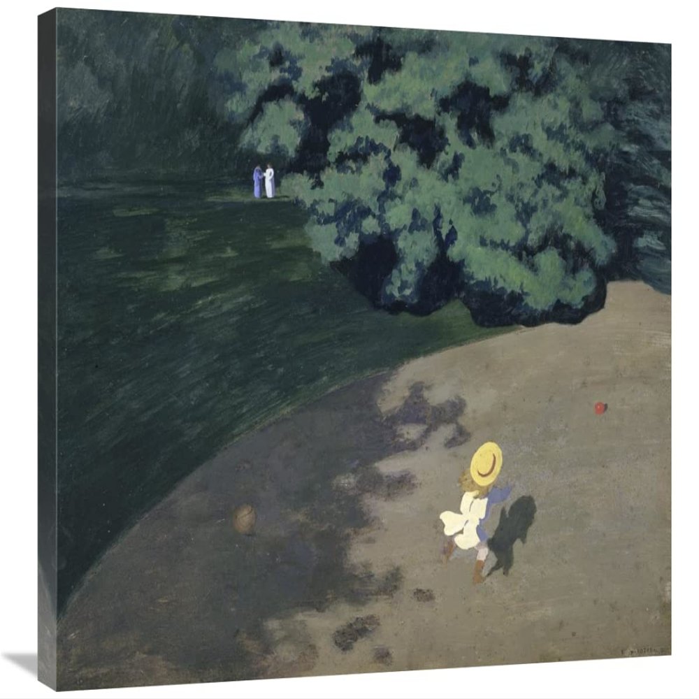 30 in. The Ball - Corner of The Park, Child Playing with Ball Art Print - Felix Vallotton