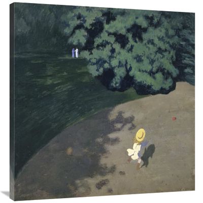 36 in. The Ball - Corner of The Park, Child Playing with Ball Art Print - Felix Vallotton