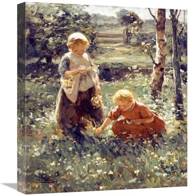 22 in. Children in a Field Art Print - Evert Pieters