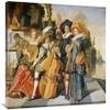 36 in. Elegant Figures Making Music Art Print - Dirck Hals view 1