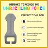 Bucklebee Easy Car Seat Buckle Release Aid for Children Unbuckle Car Seat Release Tool - Button Pusher - Opener for Nails - Buckle Release Tool (2 Packs Gray) view 3