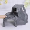 oAtm0eBcl 2Pcs Plastic Double Tunnel Wooden Train Track DIY Railway Scene view 2