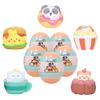 Hamee Anirollz [Surprise Capsule Series] Cute Water Filled Squishy Toys [Birthday Gift Bags, Party Favors, Gift Basket Filler, Stress Relief Toys]  5 Pc. (One of Each Style) view 1