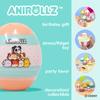 Hamee Anirollz [Surprise Capsule Series] Cute Water Filled Squishy Toys [Birthday Gift Bags, Party Favors, Gift Basket Filler, Stress Relief Toys]  5 Pc. (One of Each Style) view 3