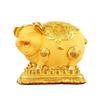 XXZY Piggy Bank Big Golden Pig Piggy Bank Unbreakable Resin Coin Bank Fashion Money Bank Children's Adult Gift Home Decoration Large Capacity Durable Toy Gifts (Color : Gold) view 1