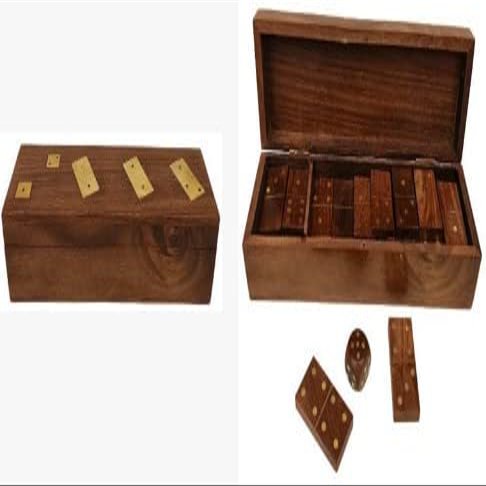 KAM Home Wooden Game Domino Dice Tic Toe Game Gifts for Christmas Special