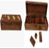 KAM Home Wooden Game Domino Dice Tic Toe Game Gifts for Christmas Special view 1