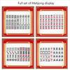 SHATONG Chinese Mahjong Game Set 144 Melamine Tiles Traditional Guofeng Pattern Mah-Jong Game Set Beautiful Gift Suitable for Collection(Size:40#,42#,44#) view 2