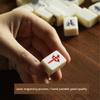 SHATONG Mini Chinese Mahjong 144 Melamine Tiles Entertainment Portable Game Set Board Game for Chinese Style Game Play,Travel Family Leisure Time view 4