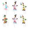 Chinese Shadow Puppet Toy Kit: 6pcs Fairytale Shadow Puppet Model Toys Traditional Shadow Puppetry DIY Making Accessories for Kids Random Style view 1