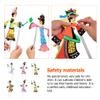 Chinese Shadow Puppet Toy Kit: 6pcs Fairytale Shadow Puppet Model Toys Traditional Shadow Puppetry DIY Making Accessories for Kids Random Style view 2
