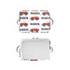 Deven Red Car Cute Name Personalized Large Storage Baskets for Organizing Shelves with Handle,Closet Decorative Storage Bins for Bathroom,Nursery,Home 2 Pack view 4