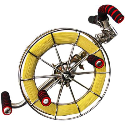 Kite Reel, Stainless Steel Strap Wheel, Outdoor Kite Winder, High-end Large Adult Kite Wheel, Silent Brake Anti-Reverse Wheel (Color : Silver, Size : 32cm)