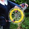 Kite Reel, Stainless Steel Strap Wheel, Outdoor Kite Winder, High-end Large Adult Kite Wheel, Silent Brake Anti-Reverse Wheel (Color : Silver, Size : 32cm) view 3