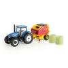 ERTL 1/64 Special Edition New Holland Dairy Barn Set with T6.164 Tractor and Roll-Belt 560 Baler 13982 view 3