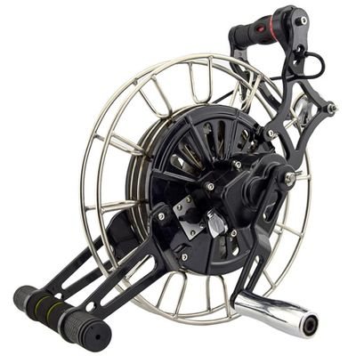 Magnesium Alloy Kite Strap WheelKite Reel, Outdoor Kite Winder, Silent Brake Anti-Reverse Wheel (Color : Silver, Size : 32cm)