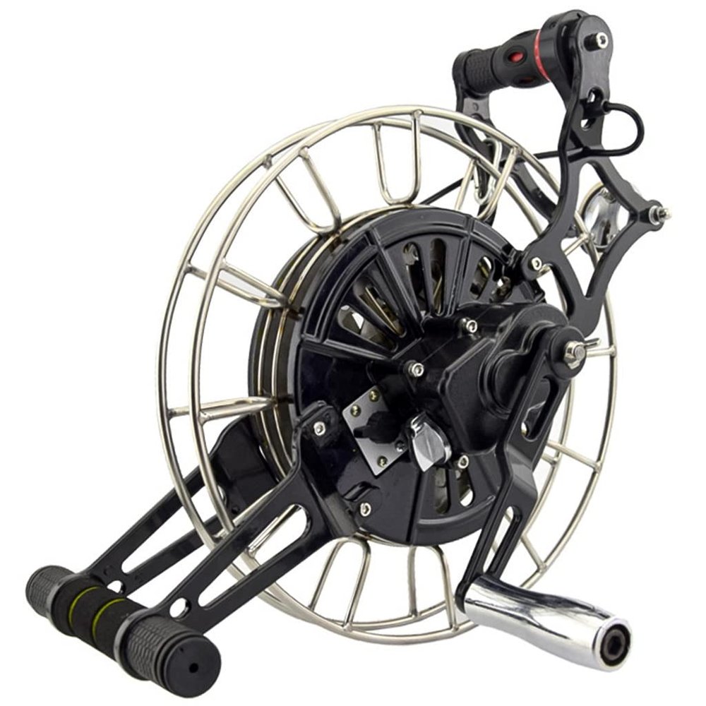 Magnesium Alloy Kite Strap WheelKite Reel, Outdoor Kite Winder, Silent Brake Anti-Reverse Wheel (Color : Silver, Size : 32cm)