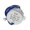 2Pcs Synchronous Motor AC 110V 30RPM Turntable Motor CW Direction 4W TYC-50 Double Flat Tapping Shaft,Aicosineg view 3