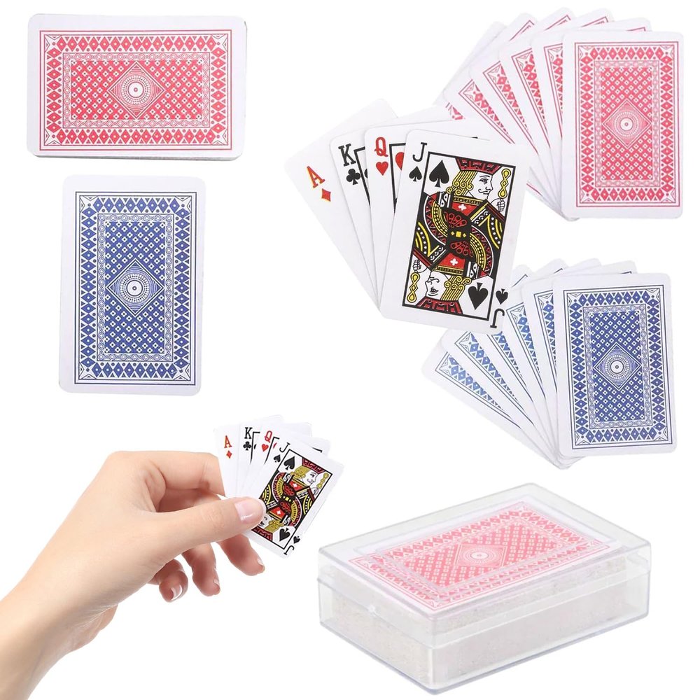 12-Pack Mini Playing Cards Deck, Small Casino Card Games for Kids, Magic Party Favor, 2.5" Inches (12-Pack)