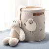 SAFAVIEH Baby Collection Kibbles Sheep Grey Cotton Nursery Storage Basket with Handles (Fully Assembled) view 2