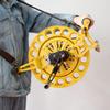 Magnesium Alloy Kite Strap WheelKite Reel, Outdoor Kite Winder, Silent Brake Anti-Reverse Wheel (Color : Yellow, Size : 32cm) view 2