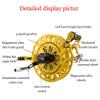 Magnesium Alloy Kite Strap WheelKite Reel, Outdoor Kite Winder, Silent Brake Anti-Reverse Wheel (Color : Yellow, Size : 32cm) view 4