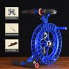Magnesium Alloy Kite Strap WheelKite Reel, Outdoor Kite Winder, Silent Brake Anti-Reverse Wheel (Color : Blue, Size : 30cm) view 2