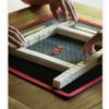 SHATONG Mahjong Mini Travel Dormitory Bedroom Household Small Hand-Rubbed Small Mahjong Tiles,144 Melamine Tiles with 2 Dice and Tablecloth Portable Storage Bag for Travel Family Leisure Time view 2