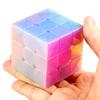 3x3 Speed Cube Toys Jelly 3x3x3 Magic Cube Puzzles Transparent Pastel Color Stickless Educational Cube Puzzles Games Toy for Kids and Adults view 4