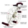 Kite Reel, Outdoor Kite Winder, Stainless Steel Strap Wheel, Silent Brake Anti-Reverse Wheel (Color : SilverB, Size : 28cm) view 4