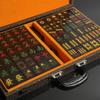 SHATONG Chinese Mahjong Sets,Portable Chinese Traditional Mahjong Games 144 Tiles with Mahjong Box Family Leisure Game Entertainment,4x3x2cm view 2