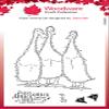 CREATIVE EXPRESSIONS Clear Stamp 4X6 James Bill, Fuzzie Friends Morris James & Bill Ducks view 2