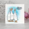 CREATIVE EXPRESSIONS Clear Stamp 4X6 James Bill, Fuzzie Friends Morris James & Bill Ducks view 3