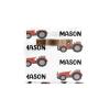 Deven Red Farm Truck Name Personalized Large Storage Baskets for Organizing Shelves with Handle,Closet Decorative Storage Bins for Bathroom,Nursery,Home 2 Pack view 2