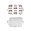 Deven Red Farm Truck Name Personalized Large Storage Baskets for Organizing Shelves with Handle,Closet Decorative Storage Bins for Bathroom,Nursery,Home 2 Pack view 4