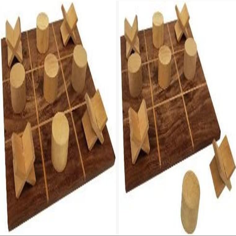 KAM Home Wooden Game Handmade Domino Dice Tic Toe Game Gifts for Christmas Special