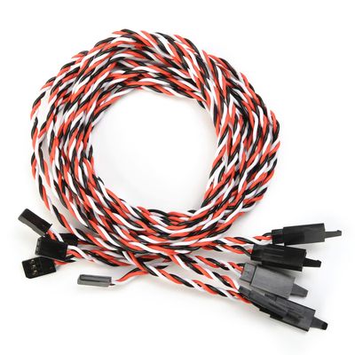 90cm/35.43" Male to Female Lead Servo Extension Cable Wire Cord Connectors for RC Futaba JR Servo 5Pcs,Aicosineg
