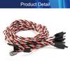 90cm/35.43" Male to Female Lead Servo Extension Cable Wire Cord Connectors for RC Futaba JR Servo 5Pcs,Aicosineg view 4