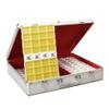 SHATONG Chinese Mahjong Game Set 144 Acrylic Material Tiles Mahjong Traditional Mahjong Set with Aluminum Box Portable Travel Majhong Games Set for Home Party Family,Multiple Sizes view 1