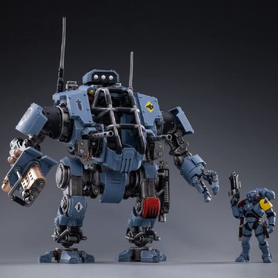 Pipigirl Genuine License 1/18 Soldier Action Figures, 4inch Army Military Extreme Warrior Models Kits(Space Wolves Invictor Warsuit)