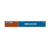 Hornby R60128 DAL & Hanjin, 1 x 20' and 1 x 40' Containers-Era 11 Wagon Packs, Brown, One Size view 1